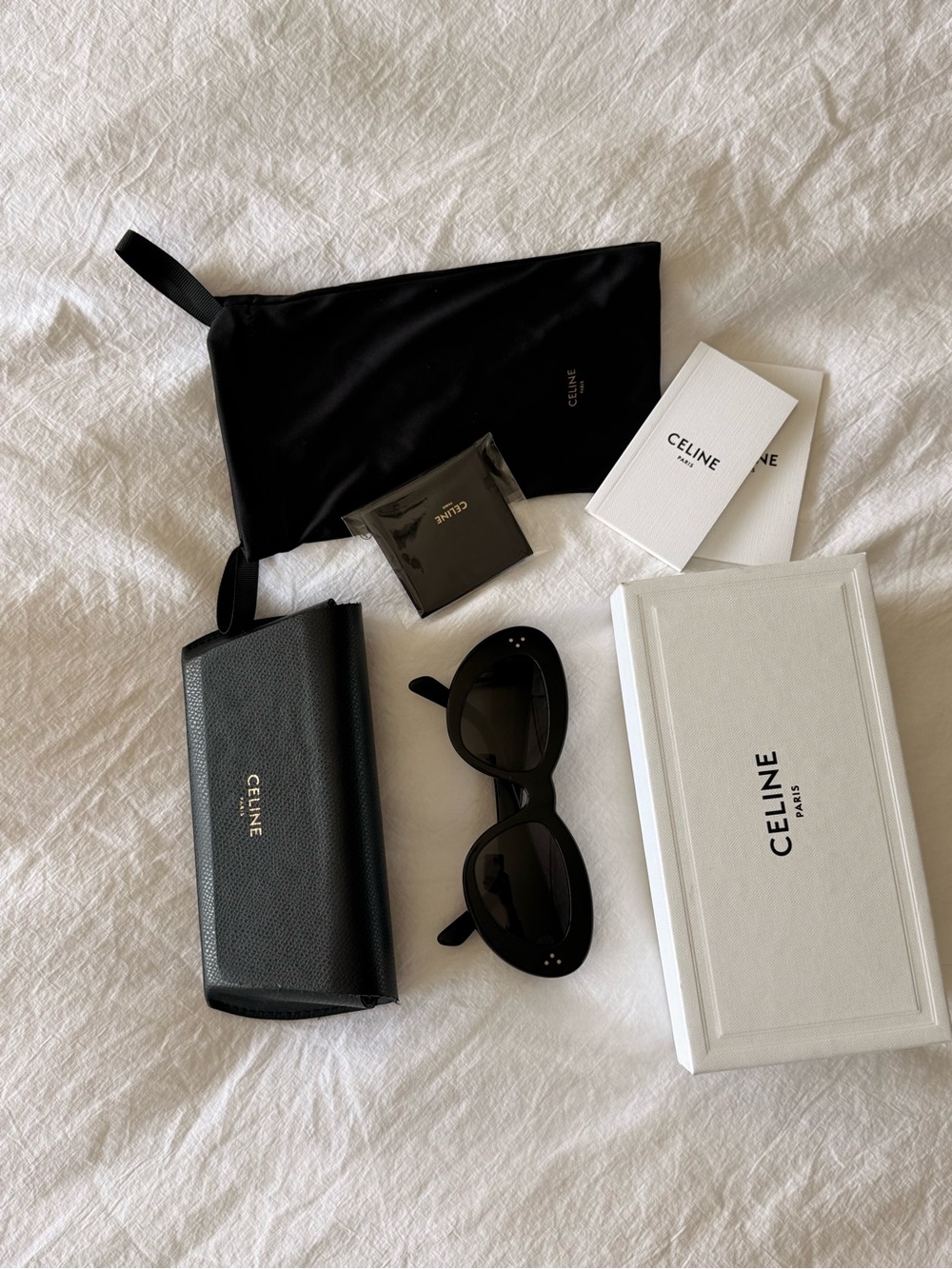 Celine Black BUTTERFLY S320 SUNGLASSES IN ACETATE